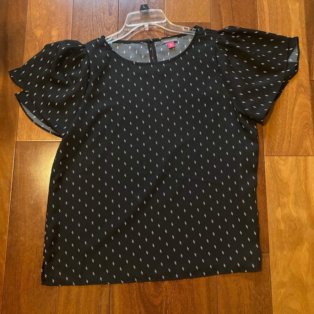 Vince Camino flutter sleeve blouse
